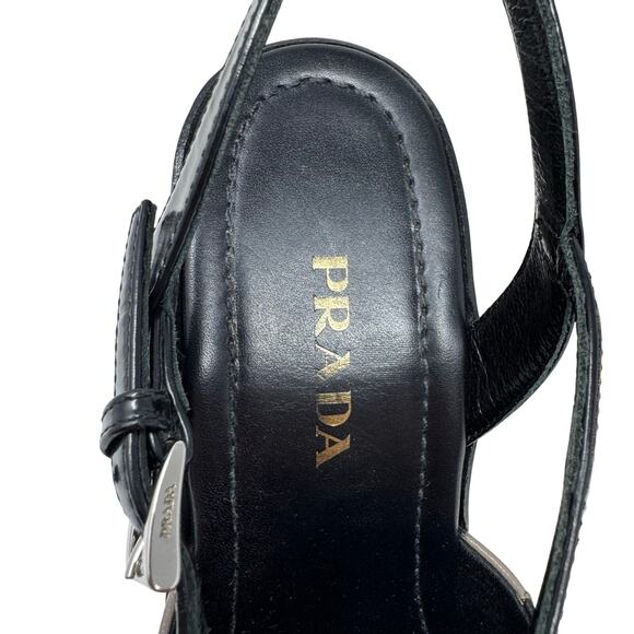 PRADA Patchwork Platform ChunkyWooden Pumps Heels S/S 2015 Runway Size EU 39 - Picture 8 of 8